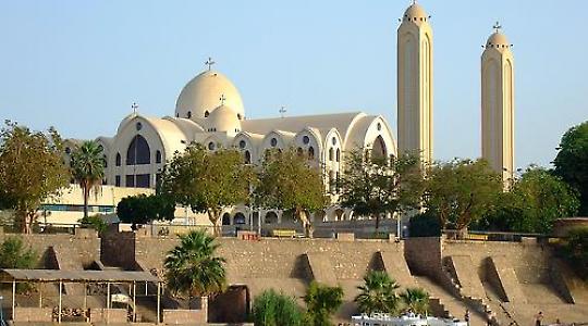 Koptische Kirche in Assuan, Ägypten <br/>Foto von David Ooms